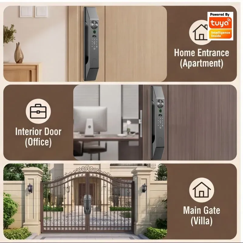Multilingual Facial Recognitio - Smart Home Door Lock 评论和价格