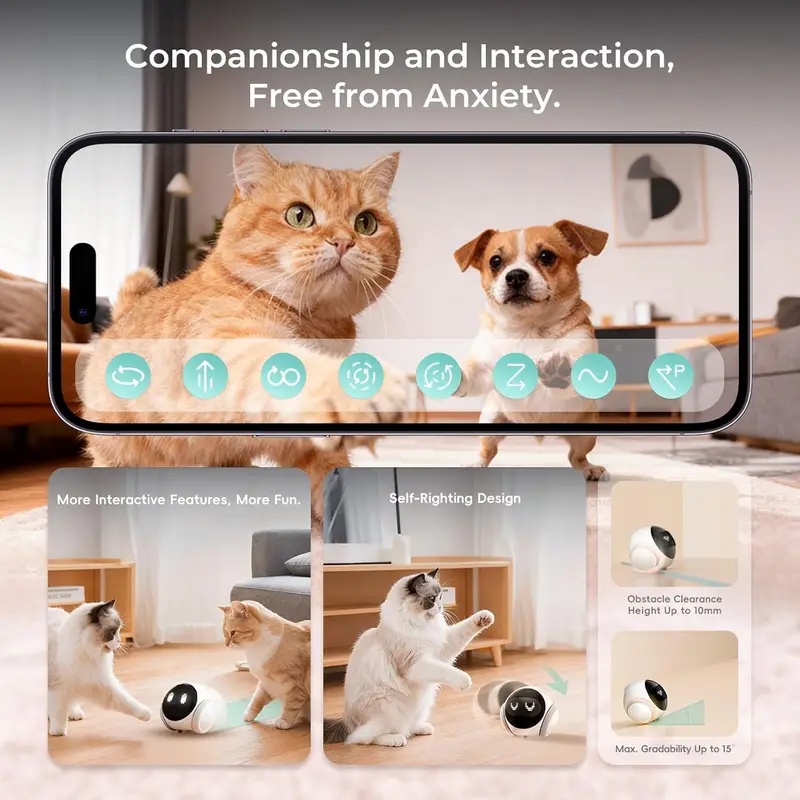 Movable Indoor Pet Robot Camer - Smart Home Video 评论和价格