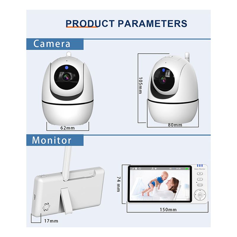 ABUL-Video Baby Monitor 2.4G 3 - Smart Home Video 评论和价格