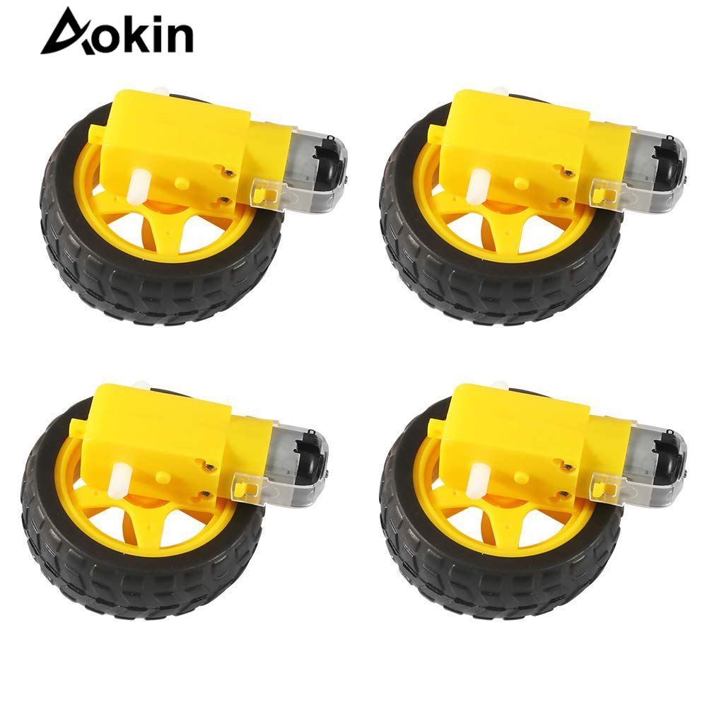 4Pcs DC Electric Motor + Plast - Smart Home Yellow 评论和价格
