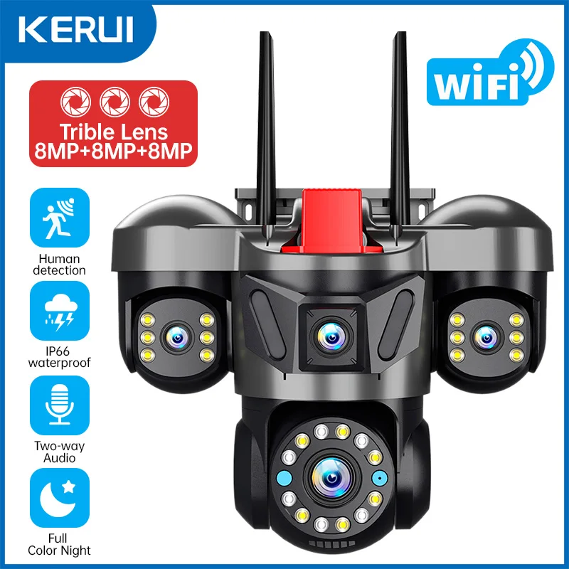 KERUI 12K 24MP Outdoor WiFi Ca - Smart Home Camera Ezviz 评论和价格