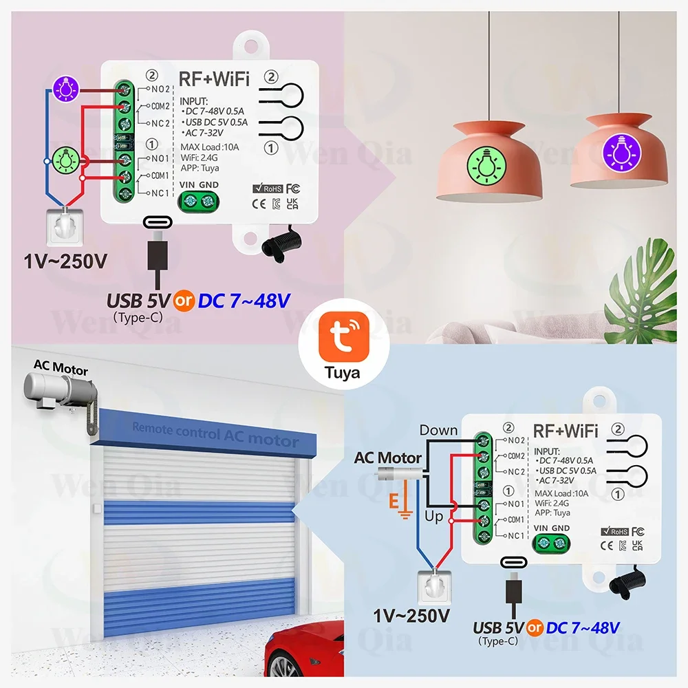 2CH Smart Light Switch Tuya,Wi - Universal Remote Smart Home 评论和价格