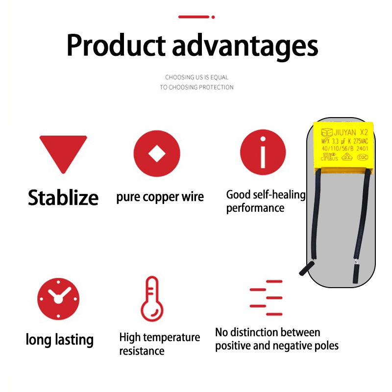 2.2uF X2 Safety Capacitor 275V - Smart Home Yellow 评论和价格